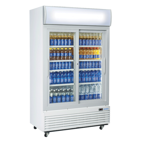 Coolhead double glass door drinks fridge DC 1000S