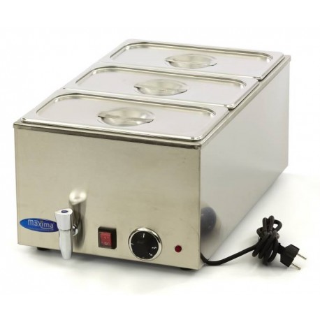 Maxima bain marie with 3xGN 1/3 bowl