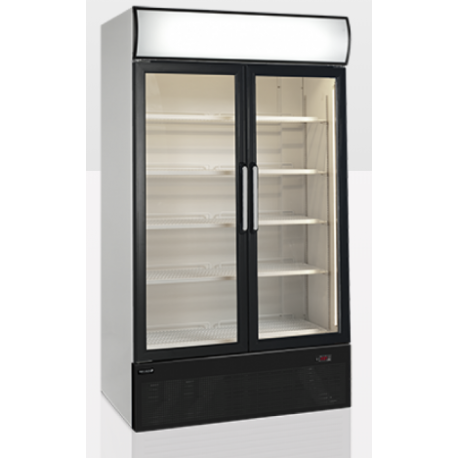 Tefcold double glass door showcase fridge FSC1200H