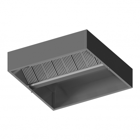 Central 2000mm ventilation box-shaped cover