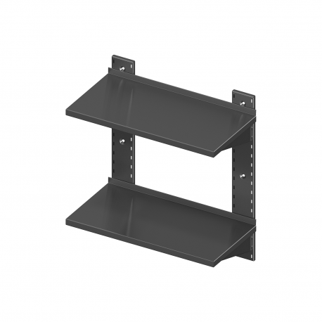 Wall shelve double 400mm